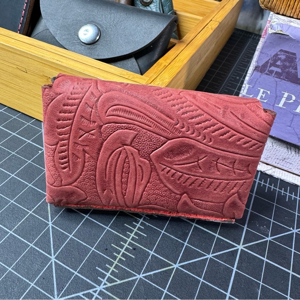 Limited Availability Double Stack Leather Card Wa… - image 3